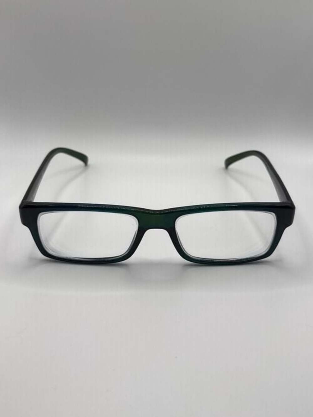 Prada PR B09V Rectangular Eyeglasses in Black and Green - Picture 2 of 5